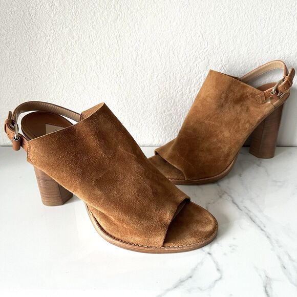 Tamara Mellon Element Sandal Bootie Suede Block Heel Women's Size 40 - Picture 1 of 5